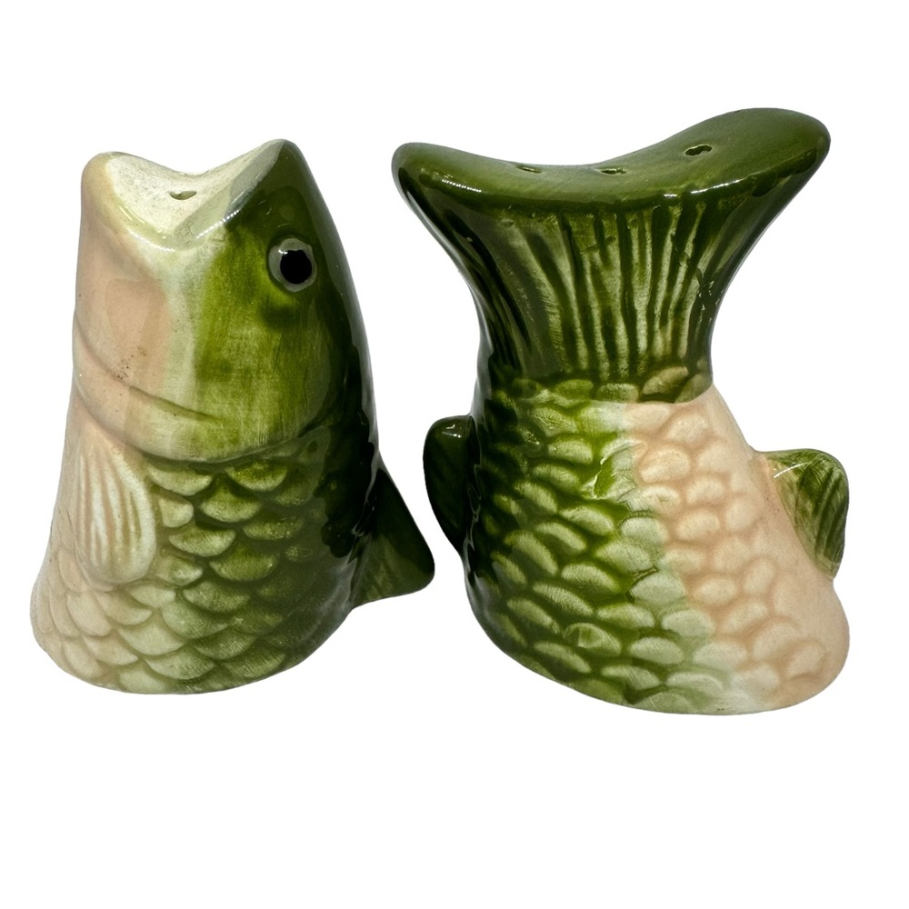 Fish Head & Tail Salt & Pepper Shakers